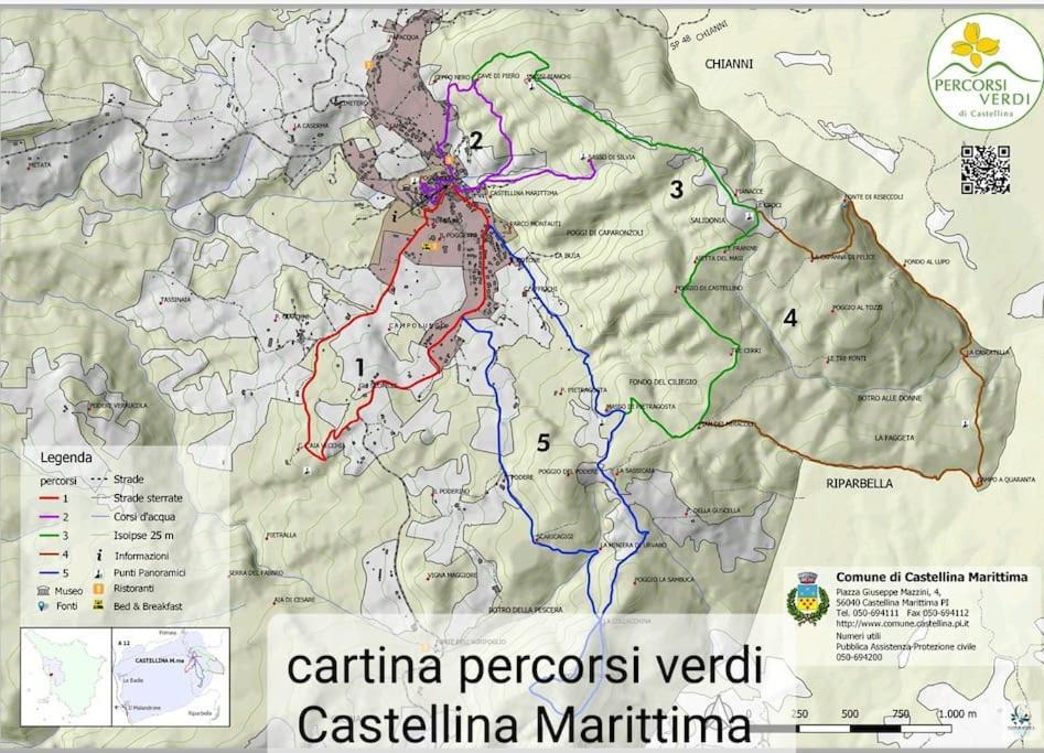 Appartamento Bellavista Castellina Marittima Exteriér fotografie