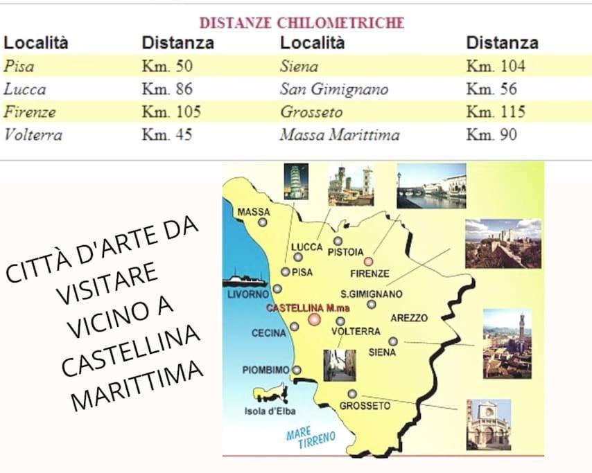 Appartamento Bellavista Castellina Marittima Exteriér fotografie